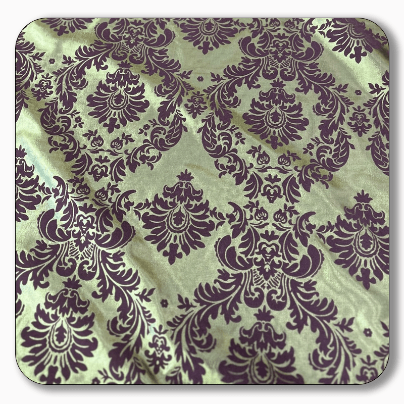 5 Yards Damask Flocking Taffeta Wholesale