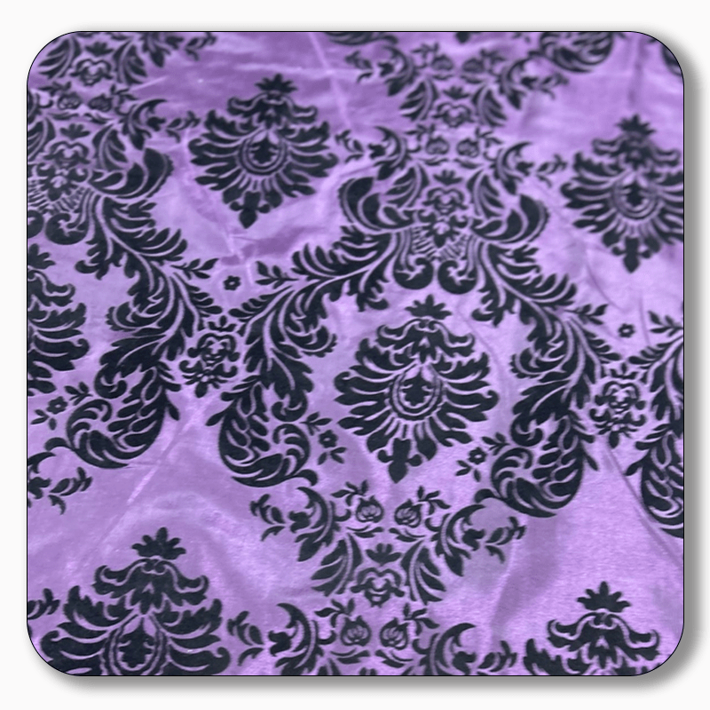 5 Yards Damask Flocking Taffeta Wholesale