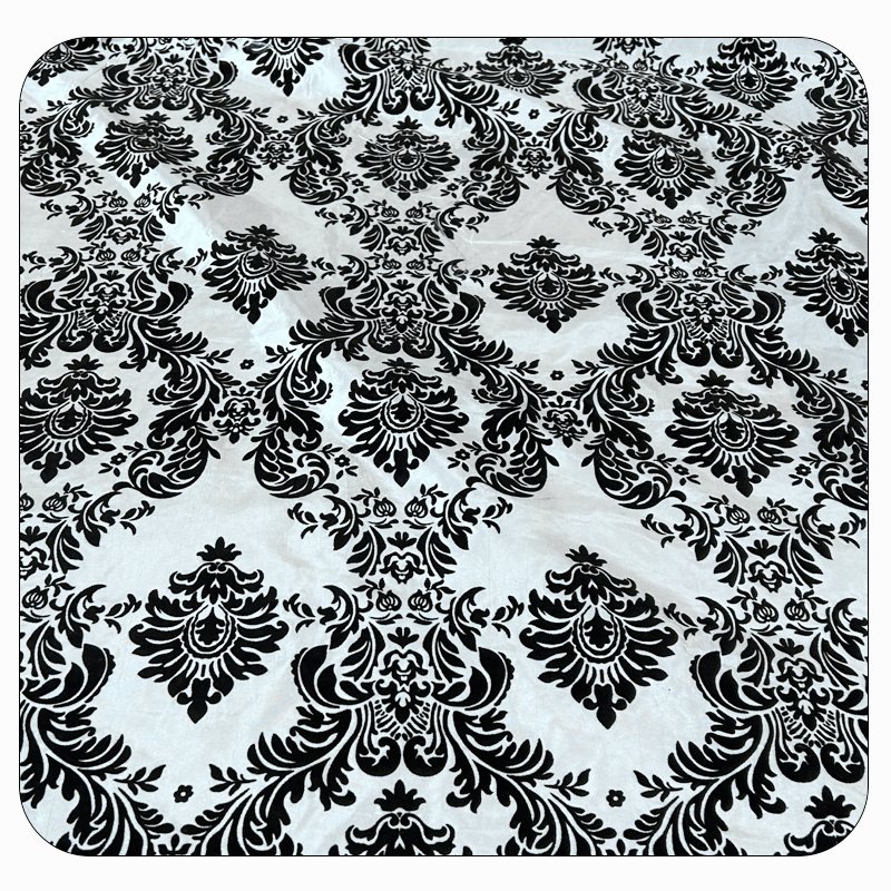 5 Yards Damask Flocking Taffeta Wholesale