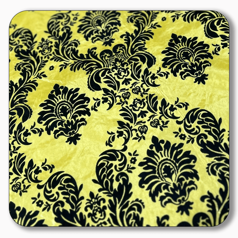 5 Yards Damask Flocking Taffeta Wholesale