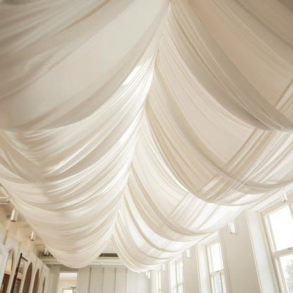 Chiffon Pre-Cut Draping Panels – Flat-Cut Fabric Only (30+ Colors, 5FT Wide)