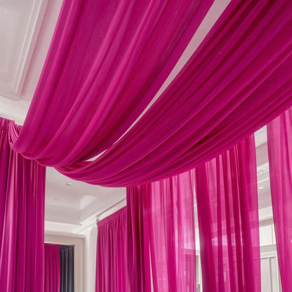 Poly Poplin Drape Panels – Pre-Cut for Wedding & Event Backdrops (30+ Colors) 5 ft Wide