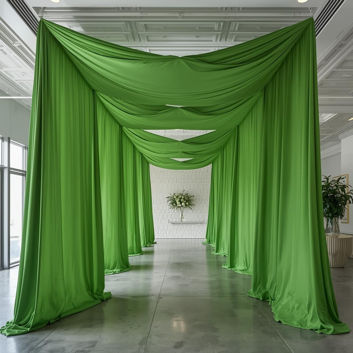 Polyester Interlock Drape Panels – Pre-Cut for Wedding & Event Backdrops (30+ Colors)