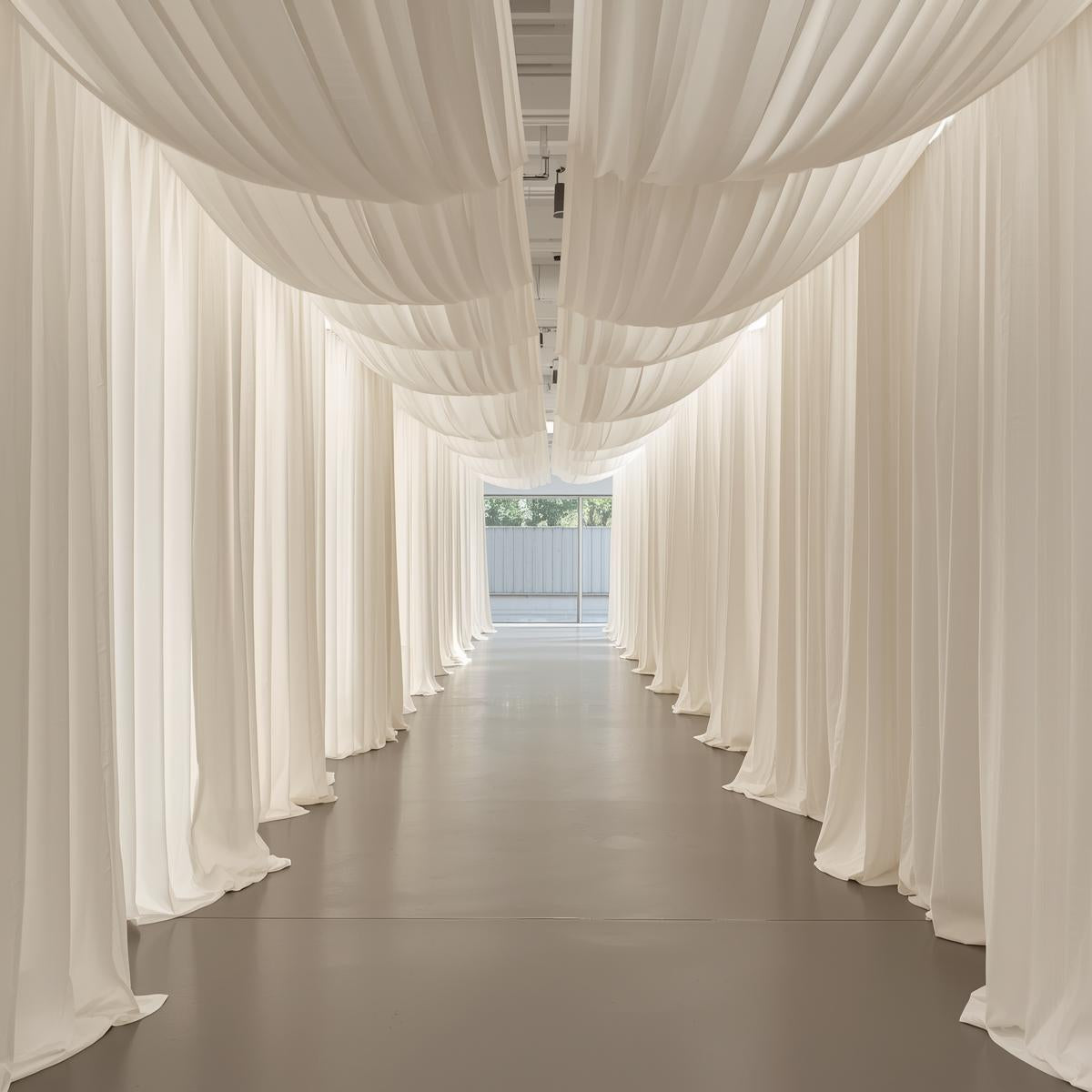 Polyester Interlock Drape Panels – Pre-Cut for Wedding & Event Backdrops (30+ Colors)
