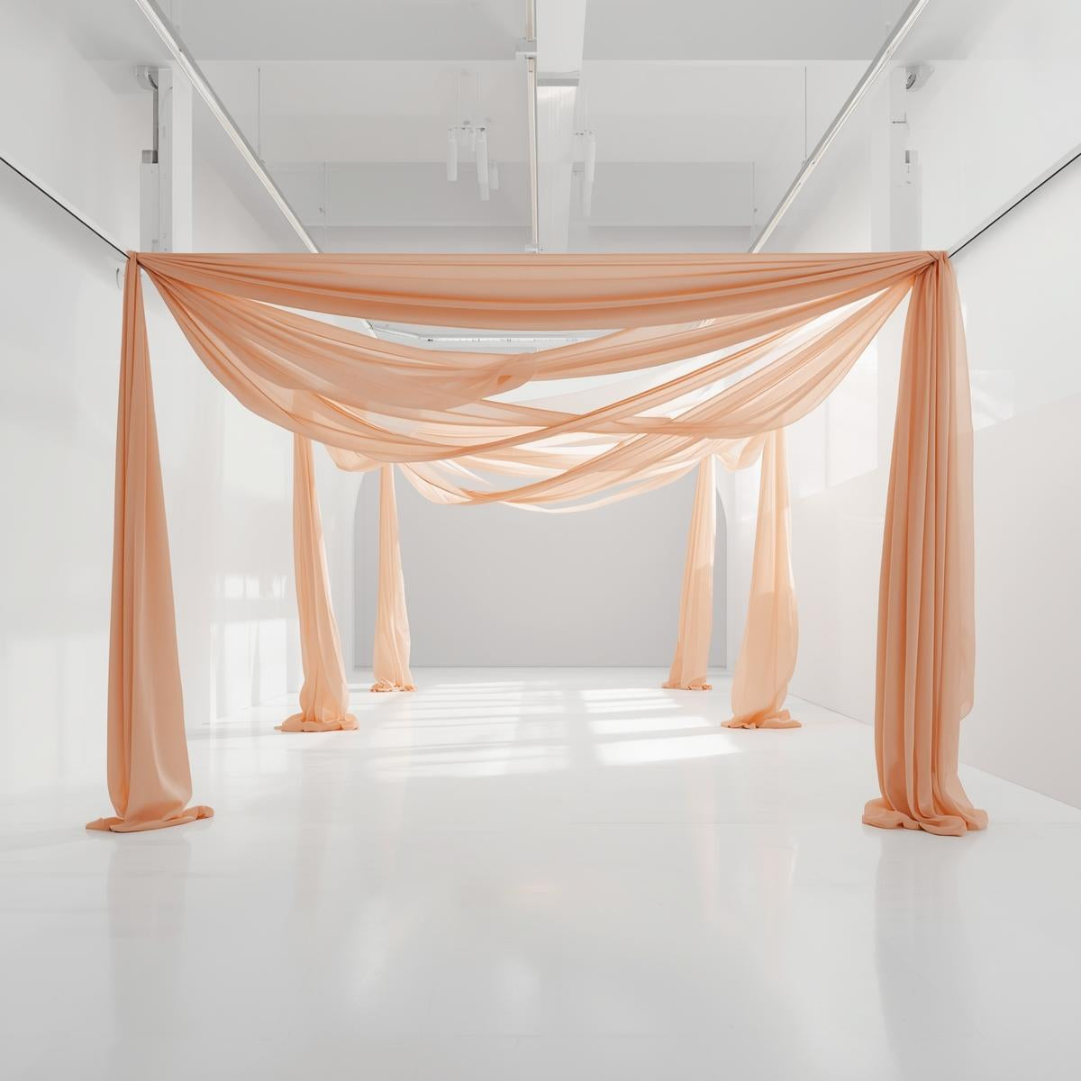 Polyester Interlock Drape Panels – Pre-Cut for Wedding & Event Backdrops (30+ Colors)