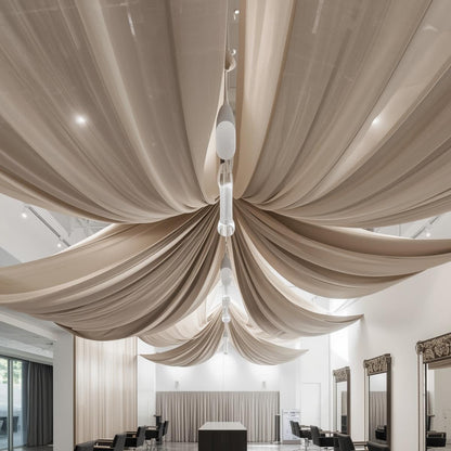 Polyester Interlock Drape Panels – Pre-Cut for Wedding & Event Backdrops (30+ Colors)