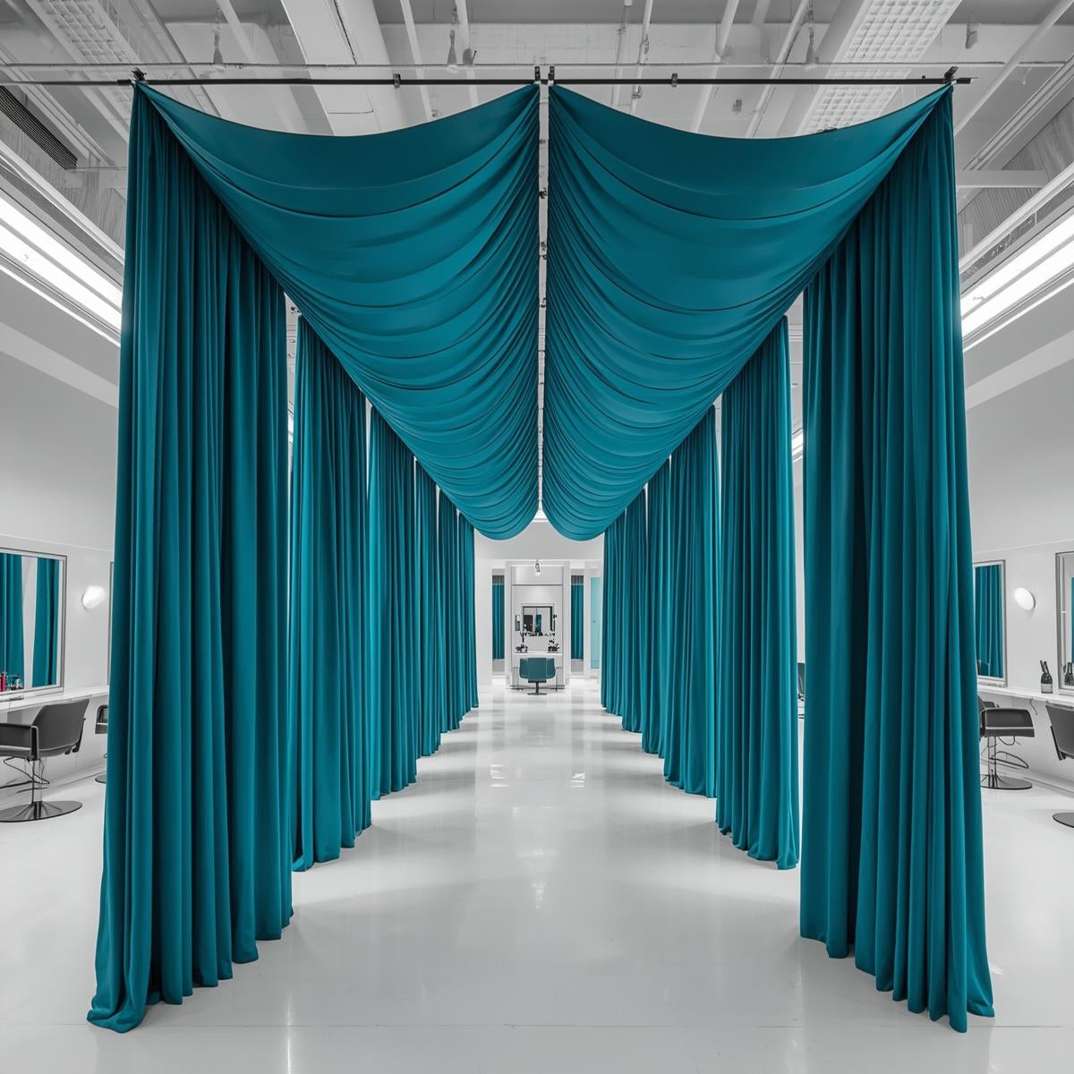 Poly Poplin Drape Panels – Pre-Cut for Wedding & Event Backdrops (30+ Colors) 5 ft Wide