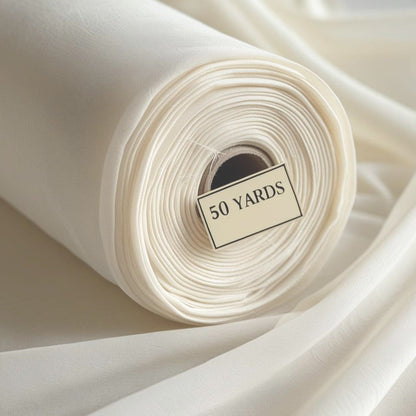 voile 50 yards ivory