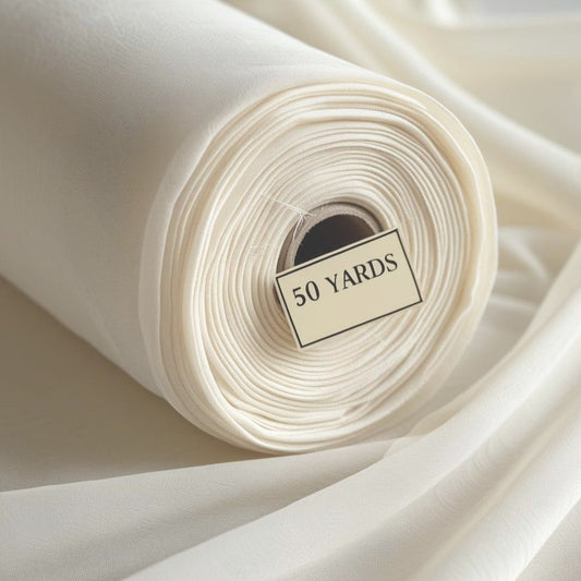 voile 50 yards ivory