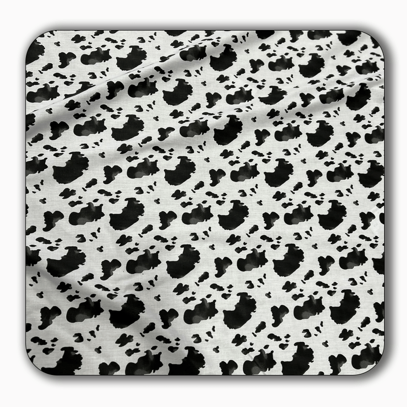 Cow Print Poly Cotton Fabric  - Sold by the Yard