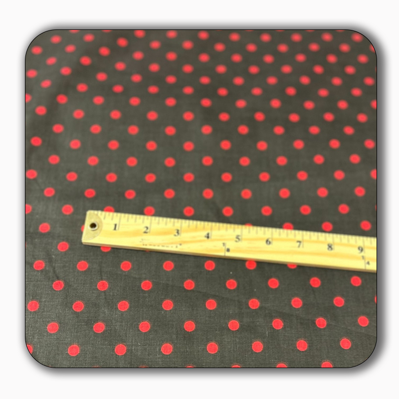 Small Polka Dot Poly Cotton Fabric - Sold by the Yard