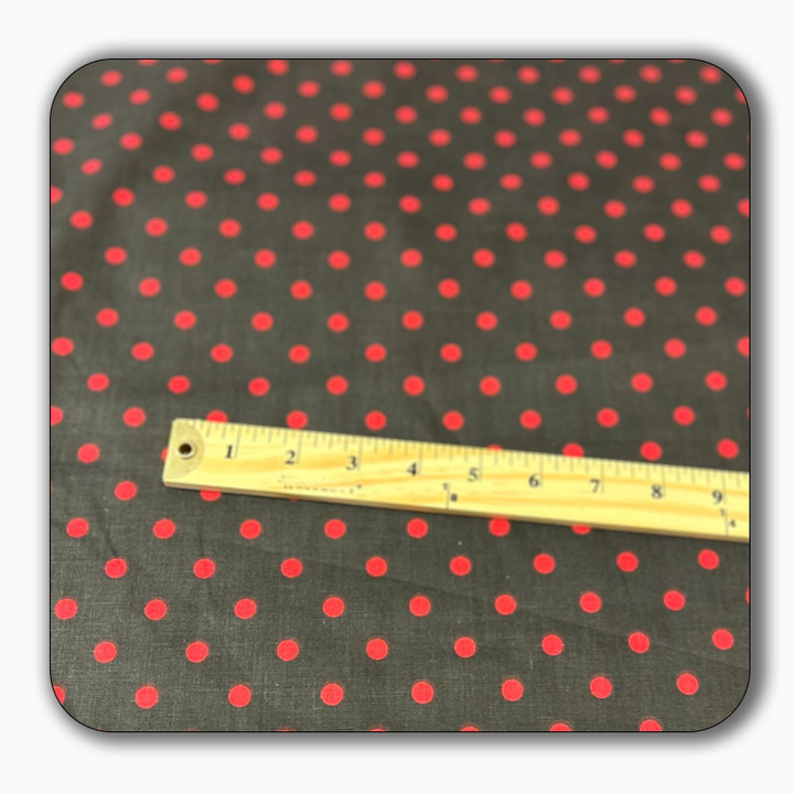 Small Polka Dot Poly Cotton Fabric - Sold by the Yard