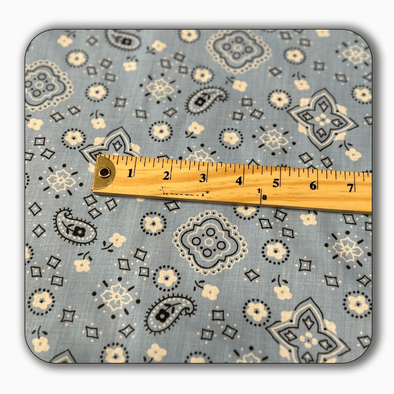 Bandana Print Poly Cotton Fabric - Sold by the Yard