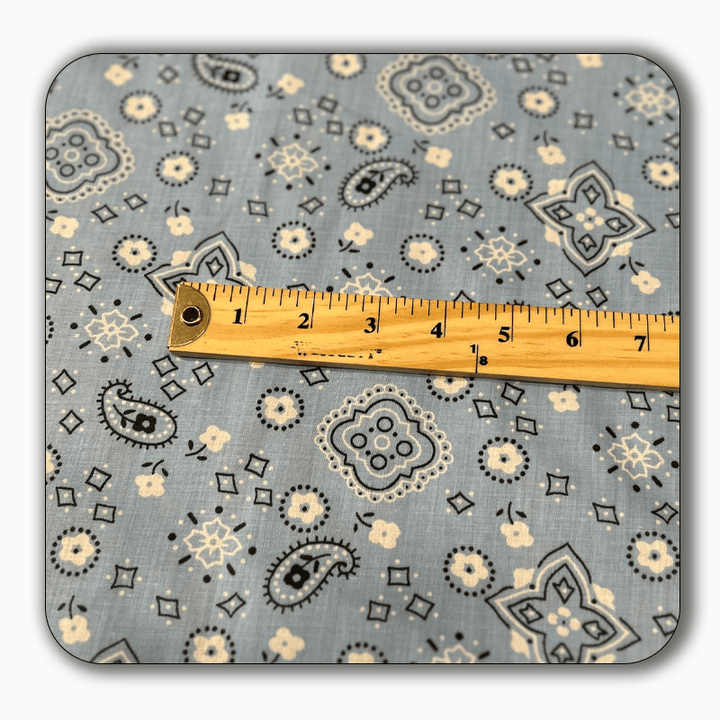 Bandana Print Poly Cotton Fabric - Sold by the Yard