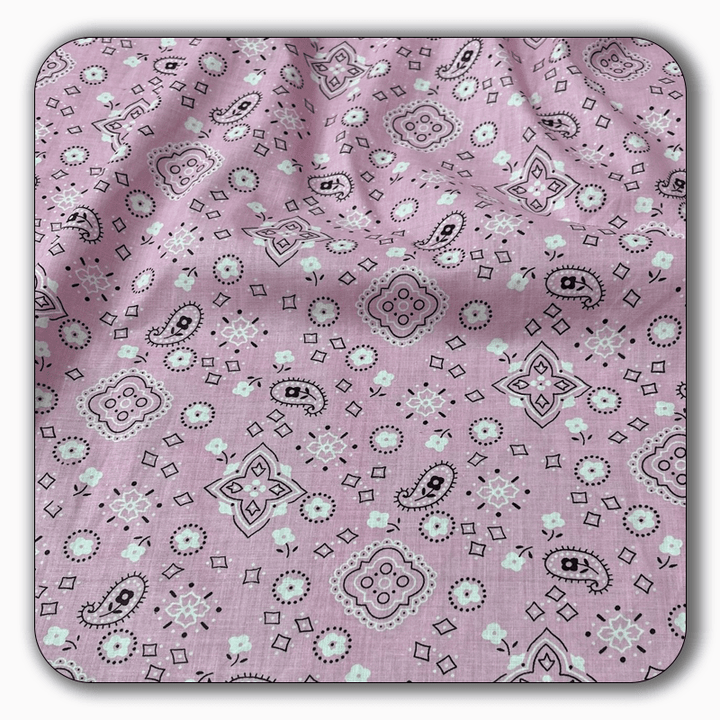 Bandana Print Poly Cotton Fabric - Sold by the Yard