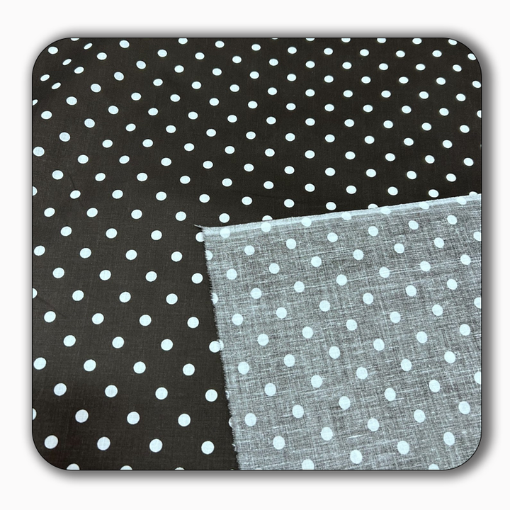 Small Polka Dot Poly Cotton Fabric - Sold by the Yard