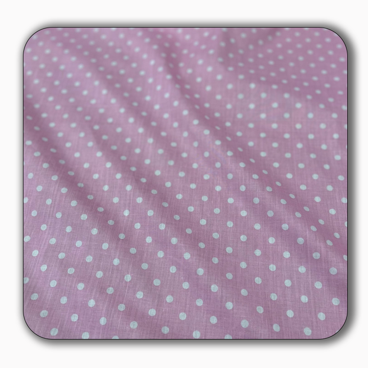 Small Polka Dot Poly Cotton Fabric - Sold by the Yard