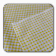 Checkered Print Poly Cotton Fabric 1" - Sold by the Yard
