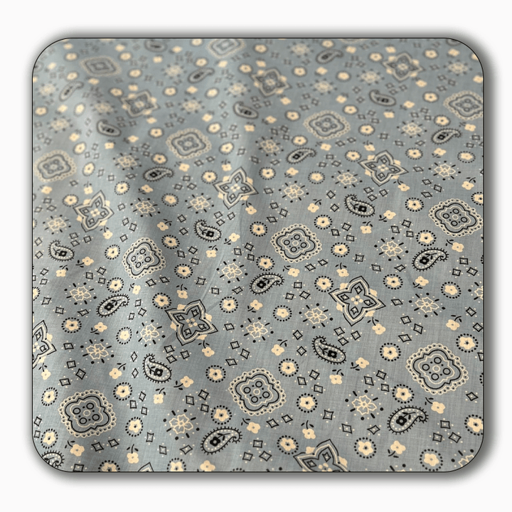Bandana Print Poly Cotton Fabric - Sold by the Yard