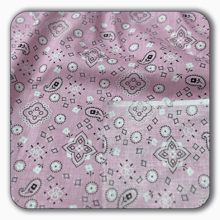 Bandana Print Poly Cotton Fabric - Sold by the Yard