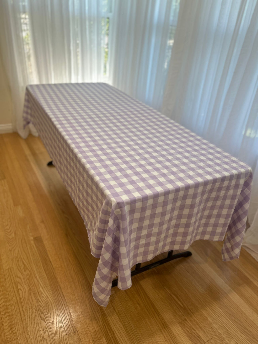 Gingham Checkered Tablecloth - Rectangular  58'' by 108''
