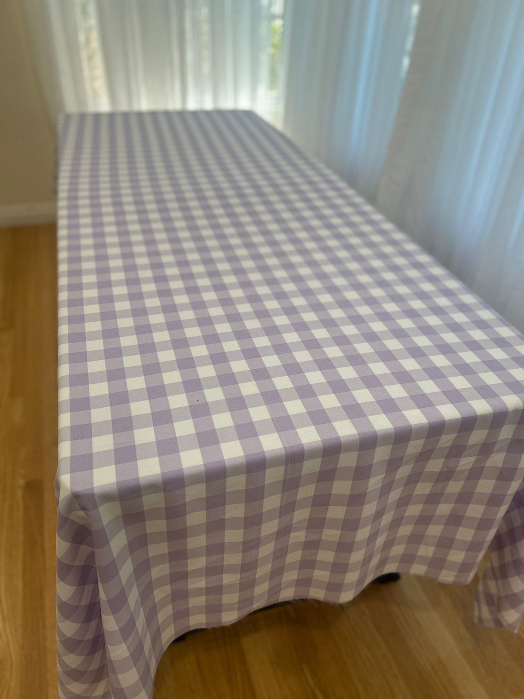 Gingham Checkered Tablecloth - Rectangular  58'' by 108''
