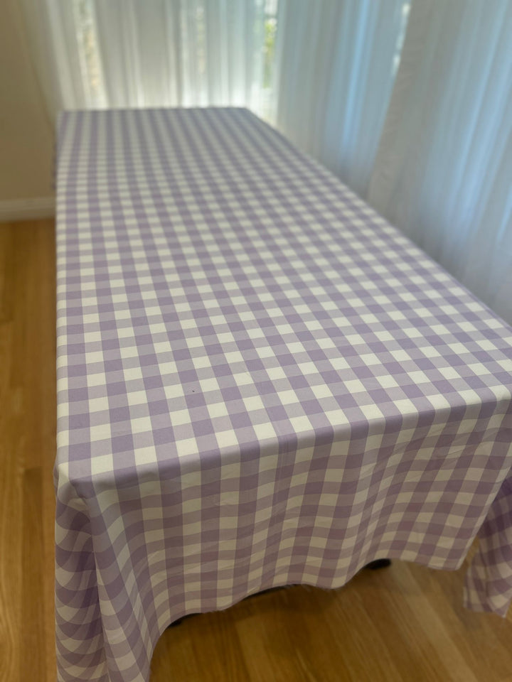 Gingham Checkered Tablecloth - Rectangular  58'' by 108''