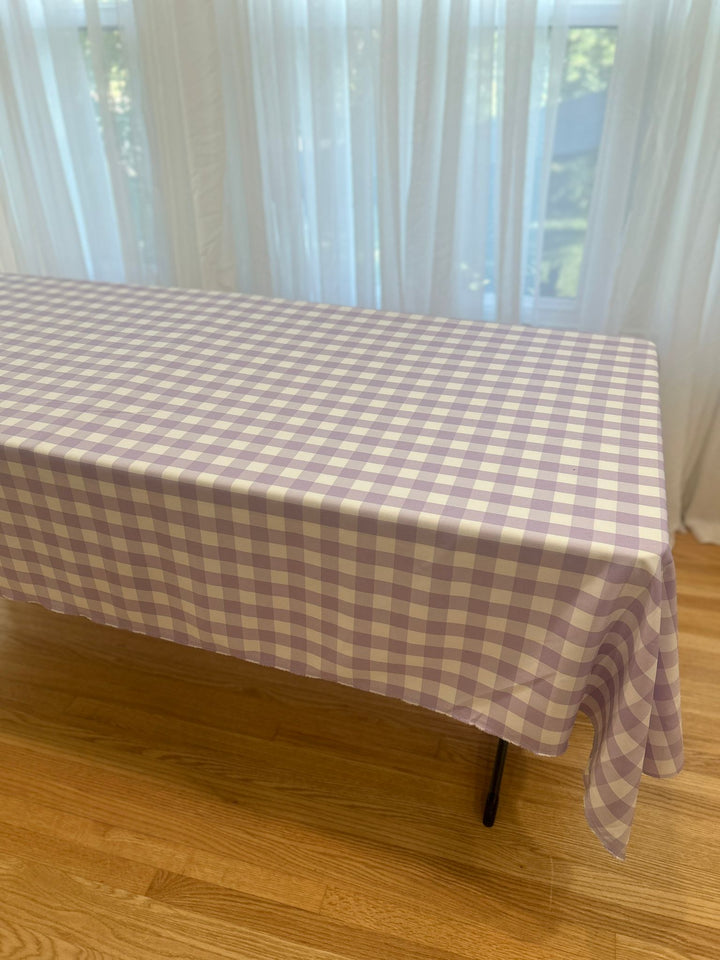 Gingham Checkered Tablecloth - Rectangular  58'' by 108''