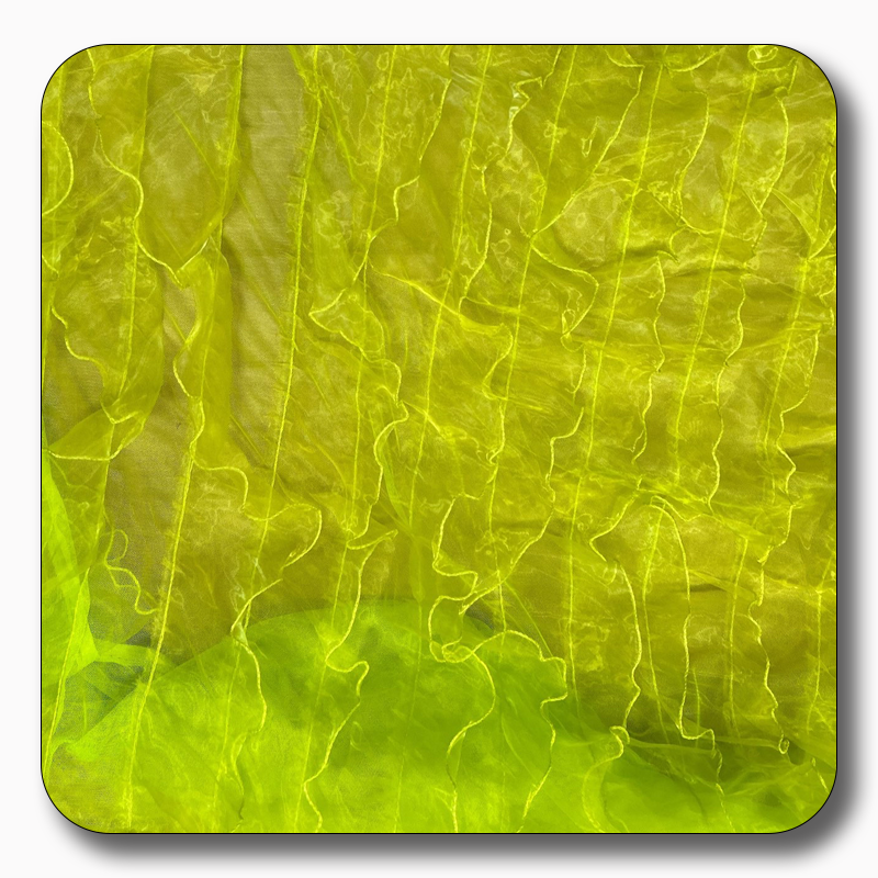 Ruffle Organza Fabric Mesh - Sold by the Yard