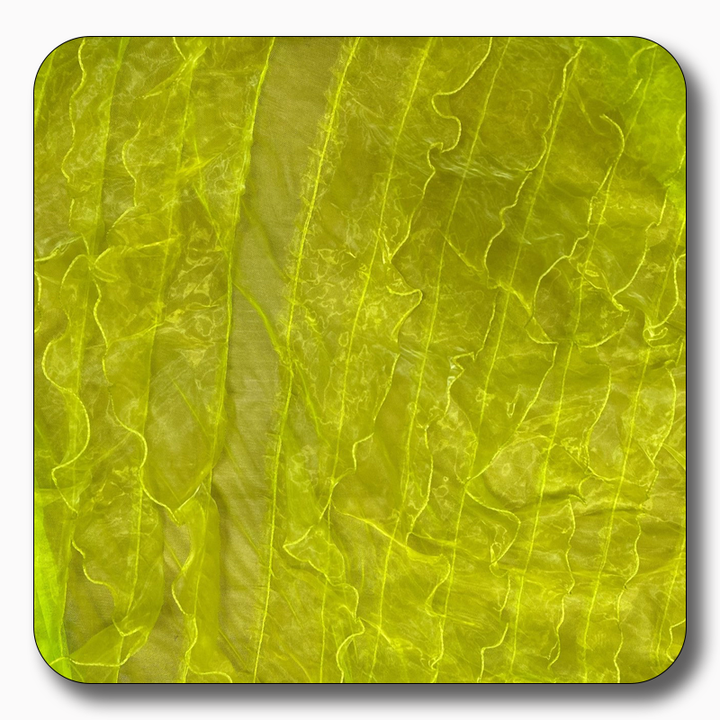 Ruffle Organza Fabric Mesh - Sold by the Yard