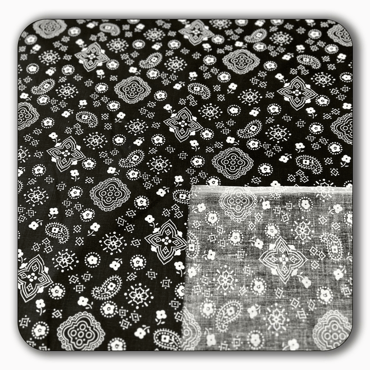 Bandana Print Poly Cotton Fabric - Sold by the Yard