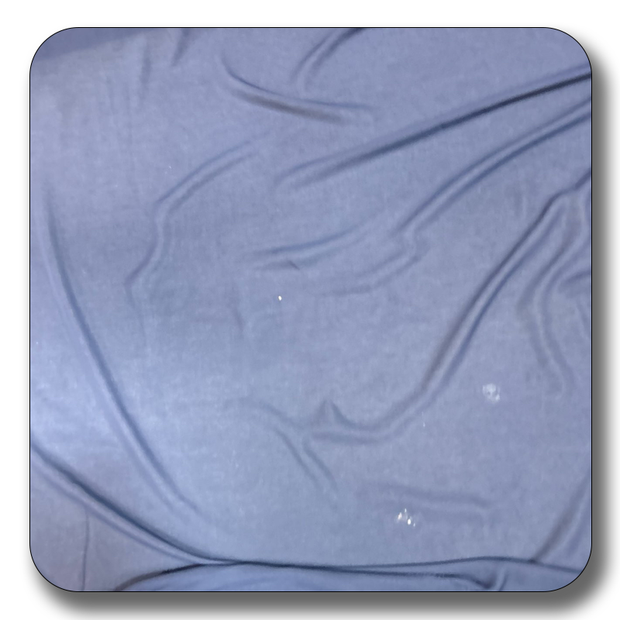 Soft polyester chiffon fabric in a rich blue color, showcasing its lightweight and durable texture.