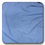 Soft polyester chiffon fabric in rich blue color, showcasing its lightweight and durable texture, perfect for sewing projects.