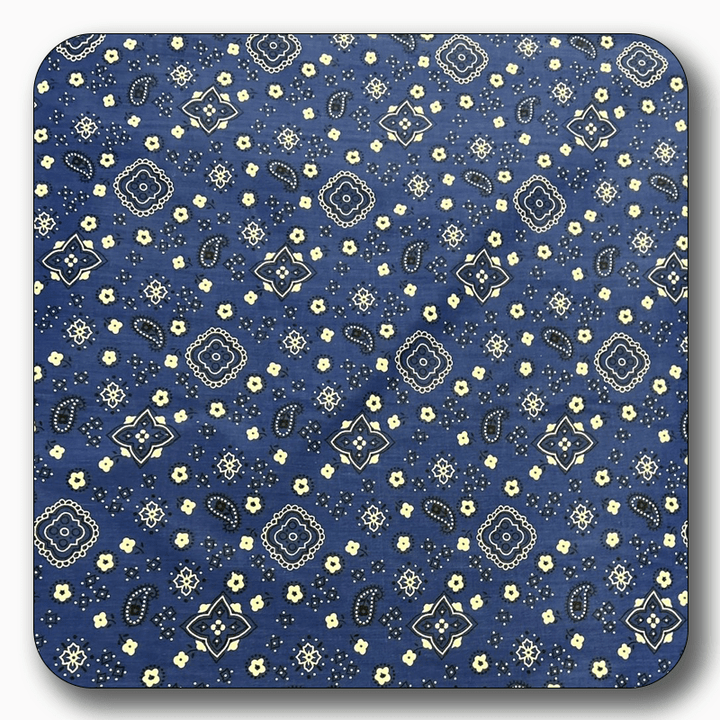Bandana Print Poly Cotton Fabric - Sold by the Yard