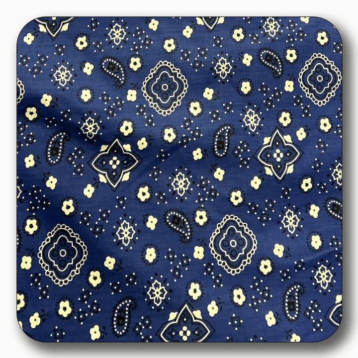 Bandana Print Poly Cotton Fabric - Sold by the Yard