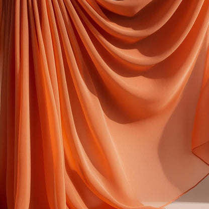 20 Yard Continuous Pieces Polyester Chiffon Fabric-Sheer & Lightweight for Backdrops, Decor & Dresses | Free Shipping