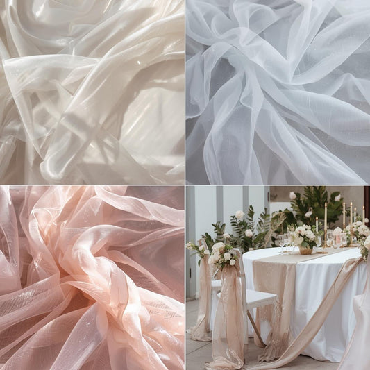 Polyester Organza Fabric by The Yard – Sheer, Lightweight & Shimmering | Amazing Warehouse Incs