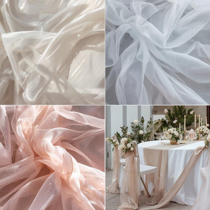 Polyester Organza Fabric by The Yard – Sheer, Lightweight & Shimmering | Amazing Warehouse Incs