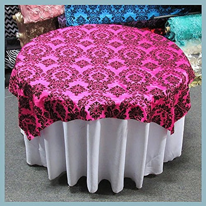 Flocked Damask Taffeta Fabric
