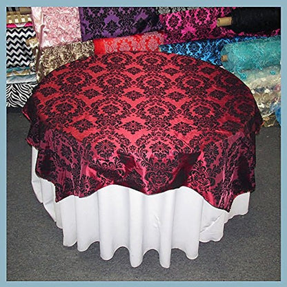 Flocked Damask Taffeta Fabric