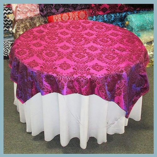 Flocked Damask Taffeta Fabric