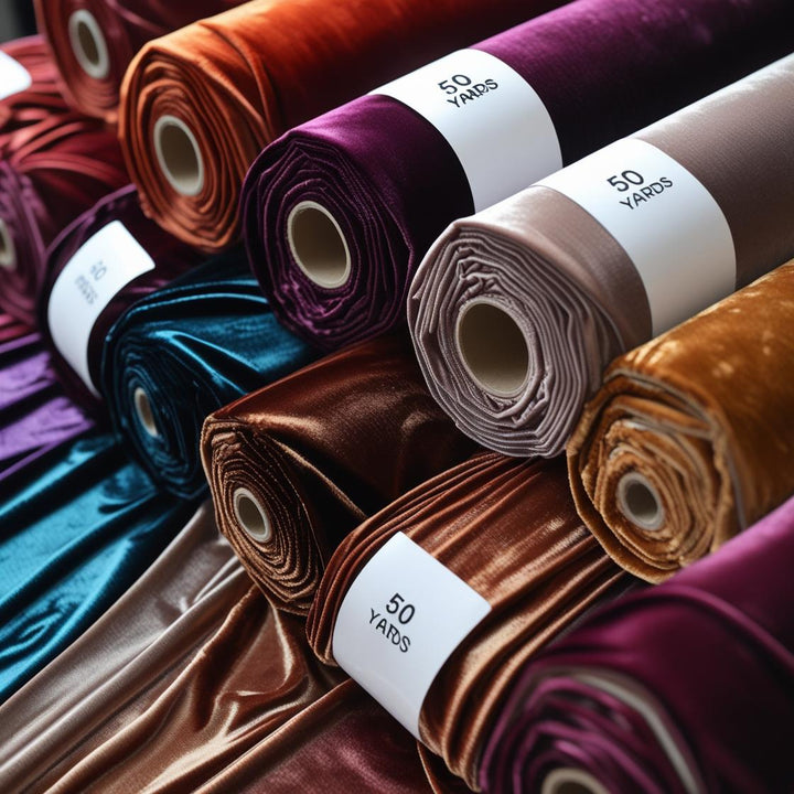 Polyester 50 Yard Continuous Pieces Panne Velvet Roll (15 Colors) – Stretch Shiny Velvet for Draping, Upholstery & Backdrops – Free Shipping