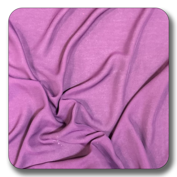 Soft purple chiffon fabric, lightweight and durable polyester, perfect for crafting and sewing.