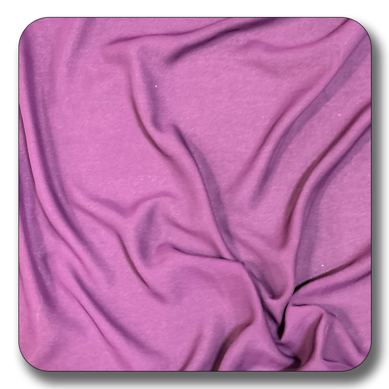 Close-up of soft purple polyester chiffon fabric, showcasing its lightweight and creased texture.