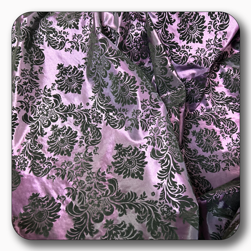 5 Yards Damask Flocking Taffeta Wholesale