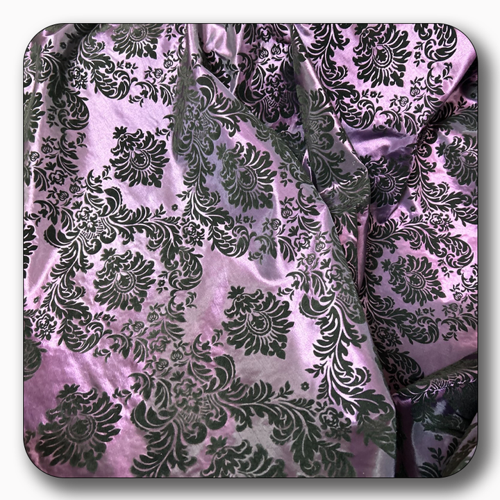 5 Yards Damask Flocking Taffeta Wholesale
