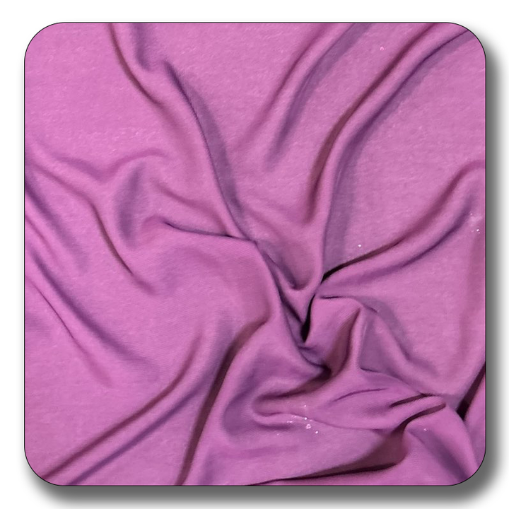 Soft purple chiffon fabric, made of 100% polyester, showcasing its lightweight and versatile texture.