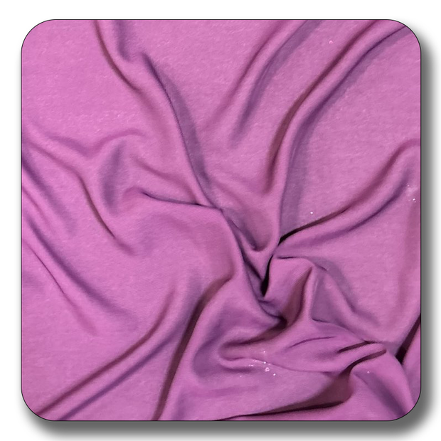 Soft purple chiffon fabric, made of 100% polyester, showcasing its lightweight and versatile texture.