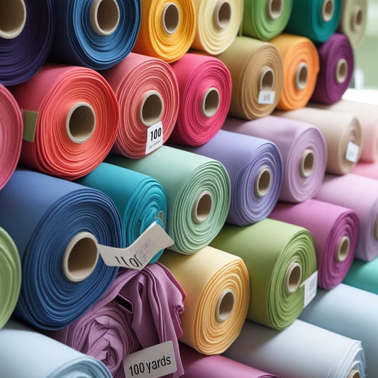 Roll of 100 Yard Continuous Pieces Poly Poplin Fabric Wrinkle-Resistant | Free Shipping
