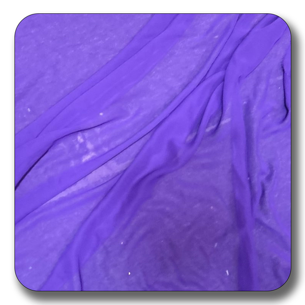 High-quality purple polyester chiffon fabric, soft and durable, perfect for various sewing projects.